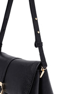 Kadın Siyah Uzun Askılı Deri Çapraz Çanta | Derimod Kadın Siyah Uzun Askılı Deri Çapraz Çanta | Derimod