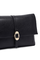 Kadın Siyah Uzun Askılı Deri Çapraz Çanta | Derimod Kadın Siyah Uzun Askılı Deri Çapraz Çanta | Derimod