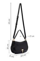 Woman Black Long Strap Leather Shoulder bag | Derimod Woman Black Long Strap Leather Shoulder bag | Derimod