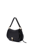 Woman Black Long Strap Leather Shoulder bag | Derimod Woman Black Long Strap Leather Shoulder bag | Derimod