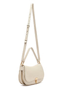 Kadın Krem Uzun Askılı Deri Omuz Çantası | Derimod Kadın Krem Uzun Askılı Deri Omuz Çantası | Derimod