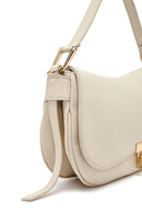 Kadın Krem Uzun Askılı Deri Omuz Çantası | Derimod Kadın Krem Uzun Askılı Deri Omuz Çantası | Derimod