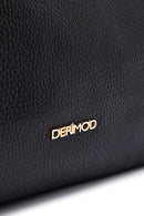 Woman Black Long Strap Leather Shoulder bag | Derimod Woman Black Long Strap Leather Shoulder bag | Derimod