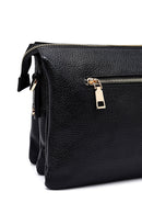 Woman Black Long Strap Leather Shoulder bag | Derimod Woman Black Long Strap Leather Shoulder bag | Derimod