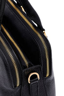 Woman Black Long Strap Leather Classic Handbag | Derimod Woman Black Long Strap Leather Classic Handbag | Derimod