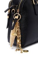 Woman Black Long Strap Leather Classic Handbag | Derimod Woman Black Long Strap Leather Classic Handbag | Derimod