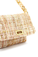 Kadın Pembe Uzun Askılı Desenli Kumaş Çapraz Çanta | Derimod Kadın Pembe Uzun Askılı Desenli Kumaş Çapraz Çanta | Derimod