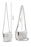 Women's White Long Strap Stone Cross Bag | Derimod Women's White Long Strap Stone Cross Bag | Derimod