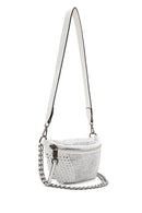 Women's White Long Strap Stone Cross Bag | Derimod Women's White Long Strap Stone Cross Bag | Derimod