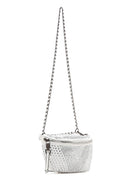 Women's White Long Strap Stone Cross Bag | Derimod Women's White Long Strap Stone Cross Bag | Derimod