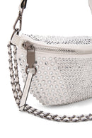 Women's White Long Strap Stone Cross Bag | Derimod Women's White Long Strap Stone Cross Bag | Derimod