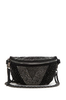 Kadın Siyah Uzun Askılı Taşlı Çapraz Çanta | Derimod Kadın Siyah Uzun Askılı Taşlı Çapraz Çanta | Derimod