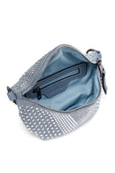 Women's Blue Long Strap Stone Crossbody Bag | Derimod Women's Blue Long Strap Stone Crossbody Bag | Derimod
