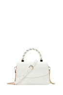 Women's White Long Strap Crossbody Bag | Derimod Women's White Long Strap Crossbody Bag | Derimod