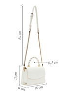 Women's White Long Strap Crossbody Bag | Derimod Women's White Long Strap Crossbody Bag | Derimod