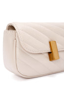 Kadın Krem Uzun Askılı Kapitone Mini Çapraz Çanta | Derimod Kadın Krem Uzun Askılı Kapitone Mini Çapraz Çanta | Derimod