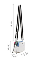 Women's White Long Strap Crossbody Bag | Derimod Women's White Long Strap Crossbody Bag | Derimod