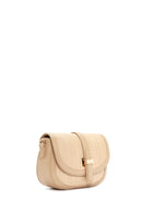 Women's Beige Long Strap Mini Straw Shoulder Bag | Derimod Women's Beige Long Strap Mini Straw Shoulder Bag | Derimod