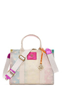 Women's Multi-Colored Long Strap Fabric Shoulder Bag | Derimod Women's Multi-Colored Long Strap Fabric Shoulder Bag | Derimod