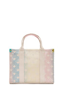 Women's Multi-Colored Long Strap Fabric Shoulder Bag | Derimod Women's Multi-Colored Long Strap Fabric Shoulder Bag | Derimod