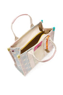 Women's Multi-Colored Long Strap Fabric Shoulder Bag | Derimod Women's Multi-Colored Long Strap Fabric Shoulder Bag | Derimod