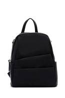 Women's Black Long Strap Backpack | Derimod Women's Black Long Strap Backpack | Derimod