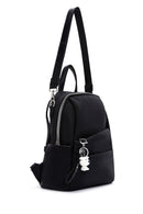 Women's Black Long Strap Backpack | Derimod Women's Black Long Strap Backpack | Derimod