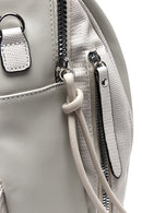 Women's Gray Long Strap Backpack | Derimod Women's Gray Long Strap Backpack | Derimod