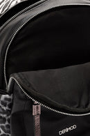 Women's Black Leopard Backpack | Derimod Women's Black Leopard Backpack | Derimod