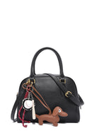 Women's Black Long Strap Accessory Leather Handbag | Derimod Women's Black Long Strap Accessory Leather Handbag | Derimod