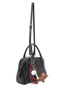 Women's Black Long Strap Accessory Leather Handbag | Derimod Women's Black Long Strap Accessory Leather Handbag | Derimod