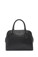 Kadın Siyah Uzun Askılı Aksesuarlı Deri Kol Çantası | Derimod Kadın Siyah Uzun Askılı Aksesuarlı Deri Kol Çantası | Derimod