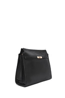 Women's Black Long Strap Classic Leather Shoulder Bag | Derimod Women's Black Long Strap Classic Leather Shoulder Bag | Derimod
