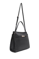 Women's Black Long Strap Classic Leather Shoulder Bag | Derimod Women's Black Long Strap Classic Leather Shoulder Bag | Derimod