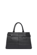 Kadın Siyah Uzun Askılı Klasik Deri Kol Çantası | Derimod Kadın Siyah Uzun Askılı Klasik Deri Kol Çantası | Derimod