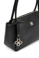 Kadın Siyah Klasik Deri Omuz Çantası | Derimod Kadın Siyah Klasik Deri Omuz Çantası | Derimod