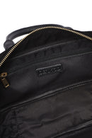 Kadın Siyah Uzun Askılı Süet Deri Kol Çantası | Derimod Kadın Siyah Uzun Askılı Süet Deri Kol Çantası | Derimod