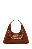 Women's Brown Mini Classic Leather Handbag | Derimod Women's Brown Mini Classic Leather Handbag | Derimod
