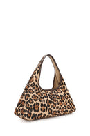 Kadın Leopar Mini Deri Kol Çantası | Derimod Kadın Leopar Mini Deri Kol Çantası | Derimod