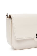 Kadın Beyaz Uzun Zincir Askılı Mini Kol Çantası | Derimod Kadın Beyaz Uzun Zincir Askılı Mini Kol Çantası | Derimod