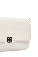 Kadın Beyaz Uzun Zincir Askılı Mini Kol Çantası | Derimod Kadın Beyaz Uzun Zincir Askılı Mini Kol Çantası | Derimod