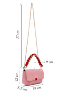 Women's Pink Long Chain Strap Mini Handbag | Derimod Women's Pink Long Chain Strap Mini Handbag | Derimod
