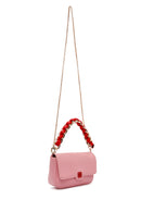 Women's Pink Long Chain Strap Mini Handbag | Derimod Women's Pink Long Chain Strap Mini Handbag | Derimod