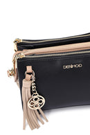 Kadın Siyah Uzun Askılı Aksesuar Detaylı Çapraz Çanta | Derimod Kadın Siyah Uzun Askılı Aksesuar Detaylı Çapraz Çanta | Derimod