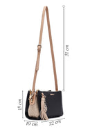 Kadın Siyah Uzun Askılı Aksesuar Detaylı Çapraz Çanta | Derimod Kadın Siyah Uzun Askılı Aksesuar Detaylı Çapraz Çanta | Derimod