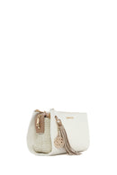 Women's Cream Long Strap Accessory Detailed Crossbody Bag | Derimod Women's Cream Long Strap Accessory Detailed Crossbody Bag | Derimod