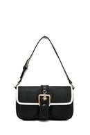 Kadın Siyah Toka Detaylı Omuz Çantası | Derimod Kadın Siyah Toka Detaylı Omuz Çantası | Derimod