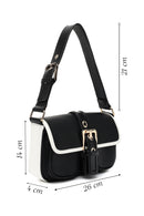 Kadın Siyah Toka Detaylı Omuz Çantası | Derimod Kadın Siyah Toka Detaylı Omuz Çantası | Derimod