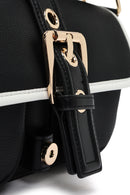 Kadın Siyah Toka Detaylı Omuz Çantası | Derimod Kadın Siyah Toka Detaylı Omuz Çantası | Derimod