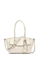 Women's White Long Strap Shoulder Bag | Derimod Women's White Long Strap Shoulder Bag | Derimod